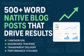 What You Get: 500+ word native blog; 1 anchor/URL; track in dashboard
Why It Works: Designed to drive results with simple, transparent delivery.
Perfect For: Businesses that value performance and clarity.
Includes: Service fulfillment and reporting..

Make eye catching and high converting 